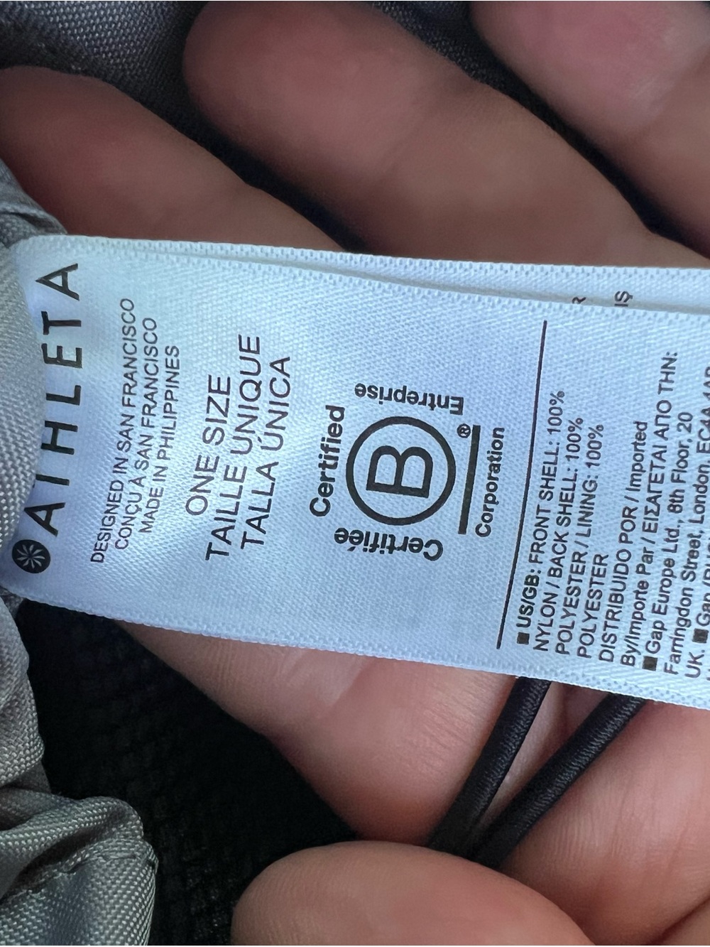 Athleta Excursion Large Belt Bag Black Nylon Crossbody Fanny Pack - Picture 9 of 12